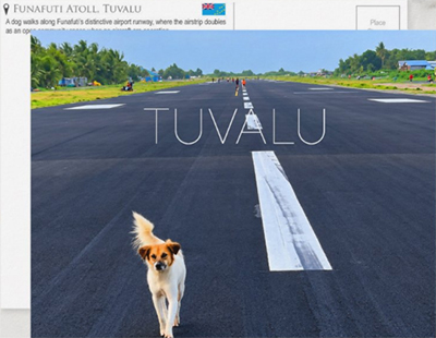 Airport Runway, Funafuti, Tuvalu Travel Postcard