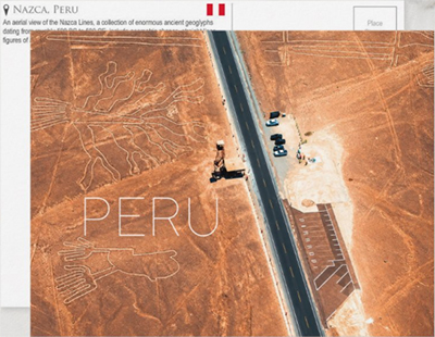 Nazca Lines, Peru Travel Postcard