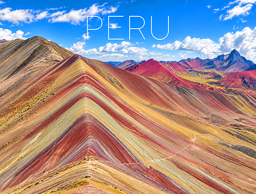 Rainbow Mountain, Cusco, Peru Travel Postcard