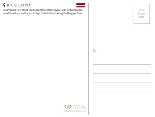 Riga, Latvia Travel Postcard