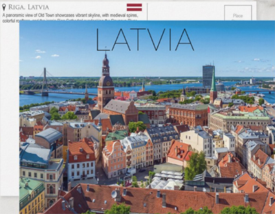Riga, Latvia Travel Postcard