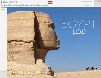 Great Sphinx of Giza, Egypt Travel Postcard