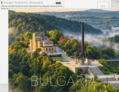 Asenevtsi Monument, Veliko Tarnovo, Bulgaria Travel Postcard