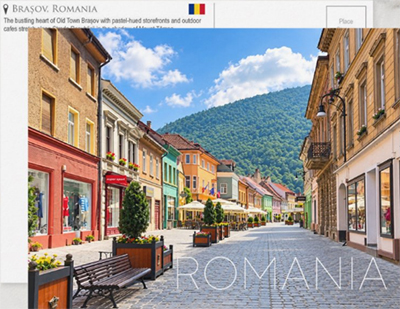 Travel Postcards From Europe 160 Strada Republicii, Brașov, Romania Travel Postcard
