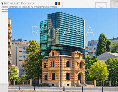 Travel Postcards From Europe 156 Union of Romanian Architects Building, Bucharest, Romania Travel Postcard