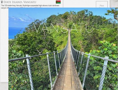 Vanuatu Skybridge, Efate Island, Vanuatu Travel Postcard
