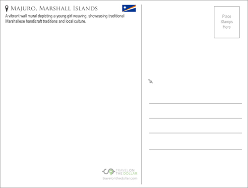 Street Art, Majuro, Marshall Islands Travel Postcard