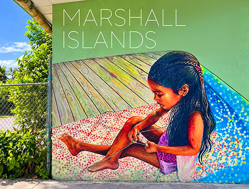 Street Art, Majuro, Marshall Islands Travel Postcard