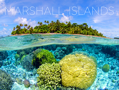 Underwater Coral Reef, Majuro, Marshall Islands Travel Postcard