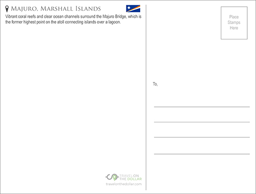 Majuro Bridge, Majuro, Marshall Islands Travel Postcard