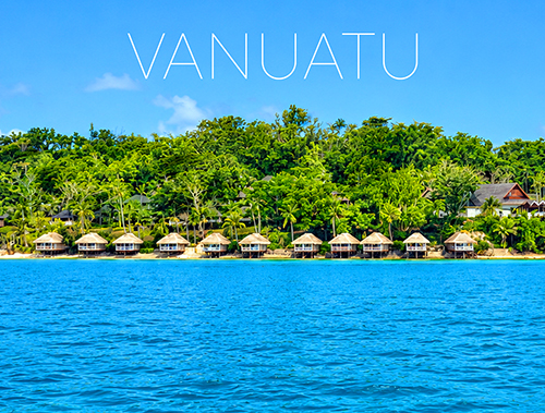 Resort in Port Vila, Vanuatu Travel Postcard