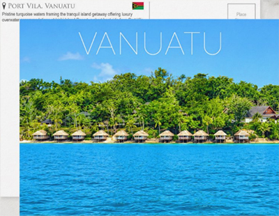 Resort in Port Vila, Vanuatu Travel Postcard