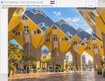Cube Houses, Rotterdam, Netherlands Travel Postcard