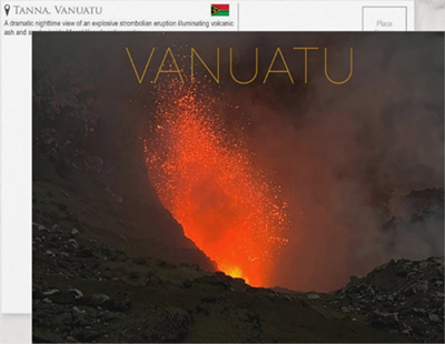 Mount Yasur Volcano, Tanna, Vanuatu Travel Postcard